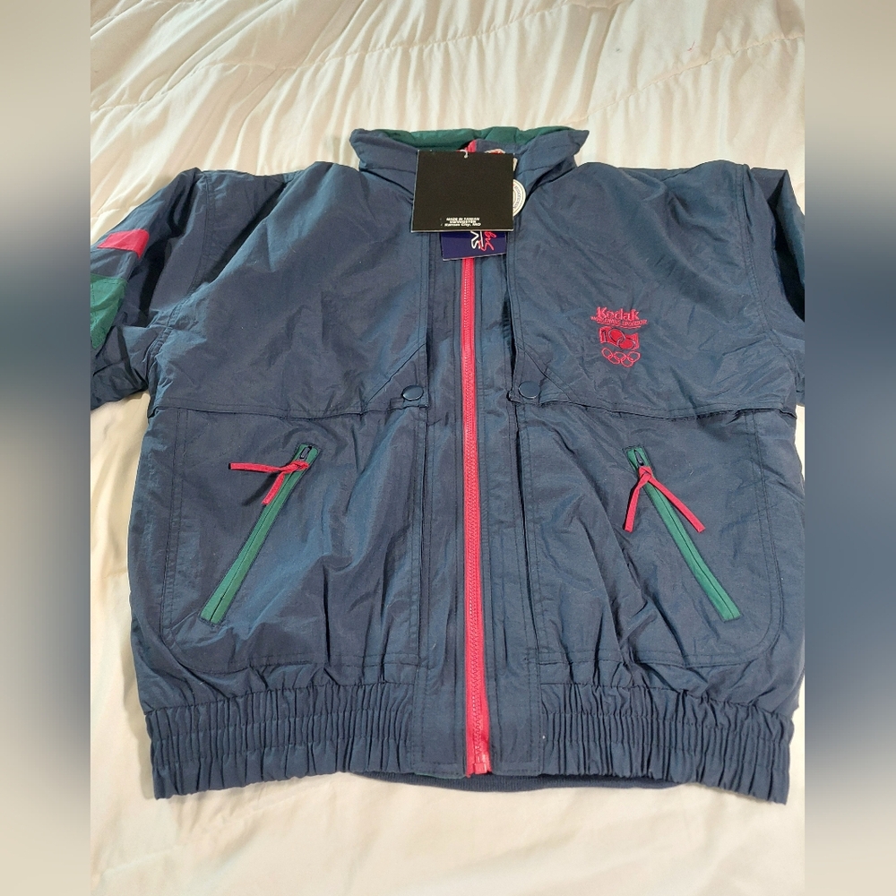 Swingster 1988 U.S. Olympic Team Jacket Set Large Navy Blue Vintage - Picture 2 of 14